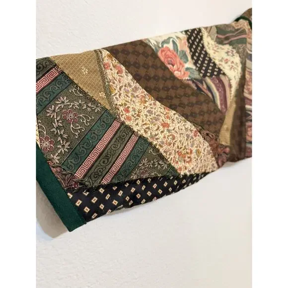 FESTIVAL Patchwork Quilt Large Jacket Upcycled Handmade Kimono Artsy New - Read - Picture 14 of 16